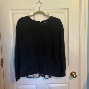 LOFT mixed media sweater